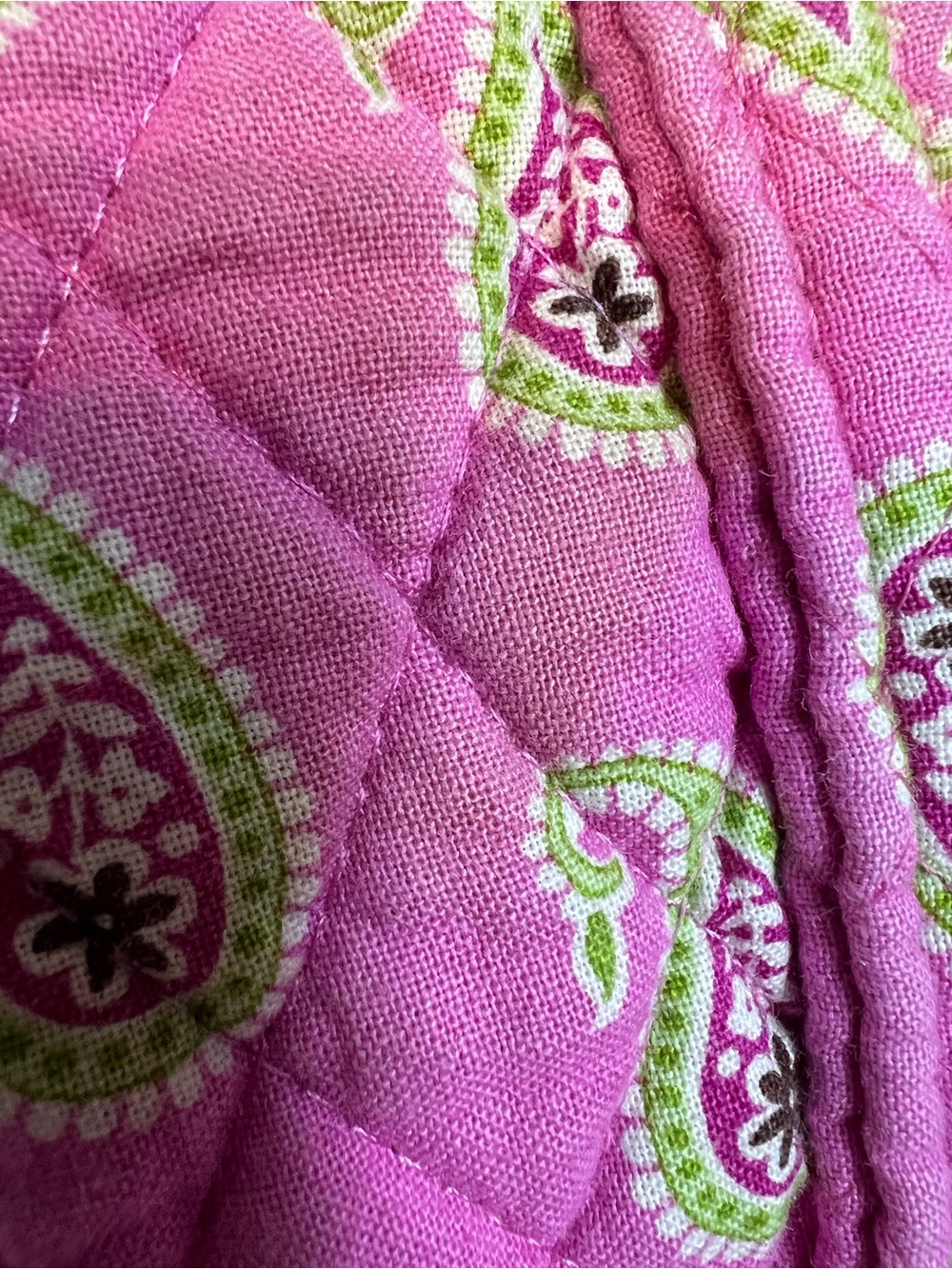 Vera Bradley Pink Duffel Bag Paisley Print Travel Bag - Picture 5 of 6